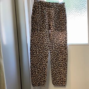 Velvet cheetah sweats